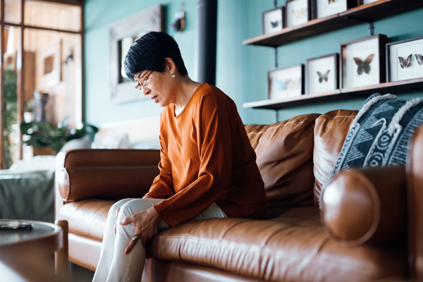 woman sitting on a Sofa